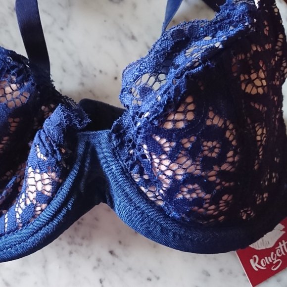 Tutti Rouge Rougette Padded Bra Set 30D/S Navy - Picture 2 of 4